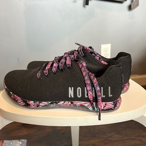 Size 8.5 women’s nobull trainers- floral design